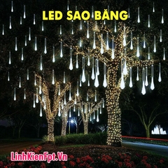 Đèn LED Sao Băng 8 Ống Trang Trí Sáng Trắng
