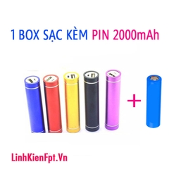 Box sạc pin dự phòng 1 Cell  Kèm Pin 2000mAh