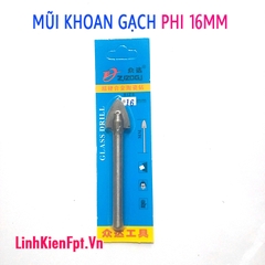 Mũi khoan gạch men , đá hoa 16mm