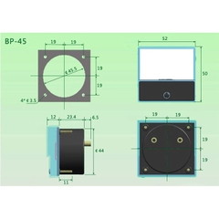 Đồng Hồ Đo Dòng Điện Ample 50A 80x80mm
