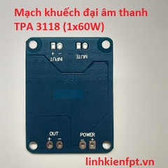 Module khuếch đại âm thanh TPA3118 mono 1X60W