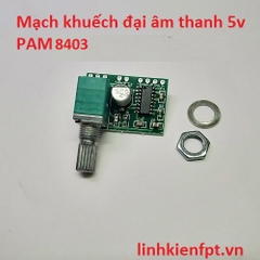 Mạch Khuếch Đại Âm Thanh 5V Pam8403