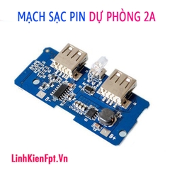 Mạch Sạc Pin Dự Phòng 2 Cổng USB 18650 5V 2A