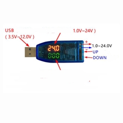 USB điều chỉnh điên áp 1-24V