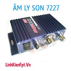 Âm ly Mini TA7227 Vỏ Nhôm Amly Xe Hơi