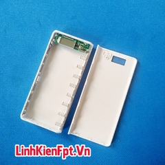 Box Sạc Dự Phòng LCD 8Cell 30000mAh Trắng