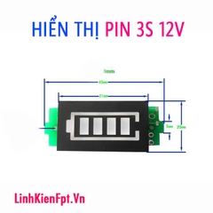 Đồng hồ hiển thị dung lượng pin , acquy 12V