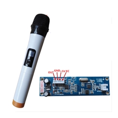 Mic hát karaoke không dây 1 Mic kèm mạch thu
