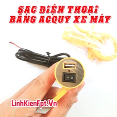 Sạc điện thoại trên xe máy