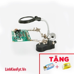 Kính Lúp Hàn Điện Tử Có Led Siêu Sáng , Kẹp Hàn Đa Năng