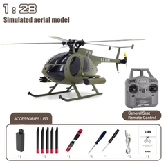 RC ERA C189 MD500 Flybarless RC Helicopter RTF - Army Green