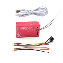 Flydragon F722 V2.2 RotorFlight Gyroscope Built-in ELRS Receiver - Red