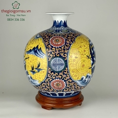 Bình hút tài lộc vàng đại cát 