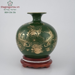 Bình hút tài lộc xanh lá 