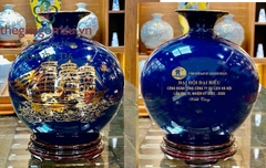 Bình hút Tài Lộc Thuận Buồm Xuôi Gió inlgo nền màu đại thanh