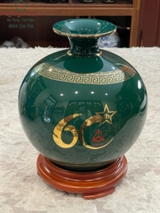 Bình hút Tài Lộc Thuận Buồm Xuôi Gió in logo nền xanh lục bảo