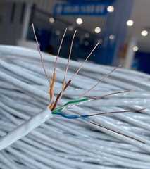 (Cuộn 305m). Cáp mạng, Dây mạng Cat5e Nasun MEDI 0111, dây màu trắng