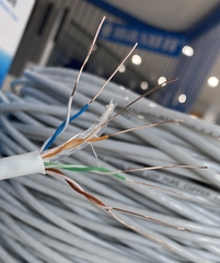 (Cuộn 305m). Cáp mạng, Dây mạng Cat6 Nasun COPPER 8899, Đồng nguyên chất, dây màu trắng