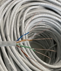 (Cuộn 305m). Cáp mạng, Dây mạng Cat6 Nasun COPPER 8899, Đồng nguyên chất, dây màu trắng