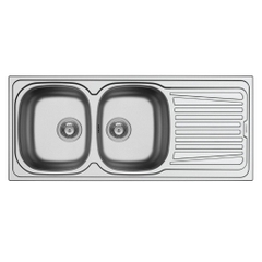 Chậu rửa chén inox Hafele - ROSE II 2B 1D - 565.86.391