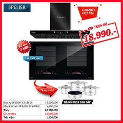 Combo 14: Bếp từ Spelier IC1188DE Và Máy hút mùi Spelier SP109MC