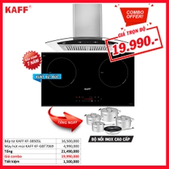 Combo 21: Bếp từ KAFF KF-3850SL và Máy hút mùi KAFF KF-GBT7069