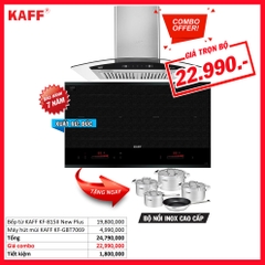 Combo 24: Bếp từ KAFF KF-815II New Plus và Máy hút mùi KAFF KF-GBT7069