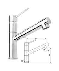 Vòi rửa Hafele HF-C211I . 569.15.211