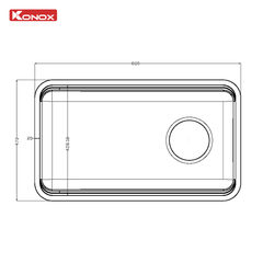 Chậu rửa Konox Tari Smart 8847PP (hạt Smart chống xước)