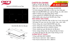Combo 12: Bếp từ Chefs EH-DIH990 Và Máy hút mùi Chefs EH-R107E3D