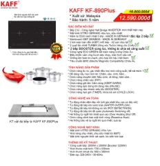 Combo 15: Bếp từ KAFF KF-890Plus và Máy hút mùi KAFF KF-TL700ST