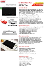 Combo 22: Bếp từ KAFF KF-815II New Plus và Máy hút mùi KAFF KF-TL700ST