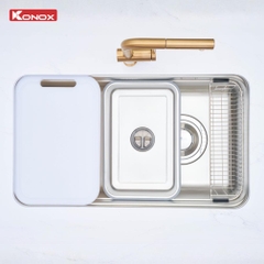 Chậu rửa Konox Tari Smart 8047PP (hạt Smart chống xước)
