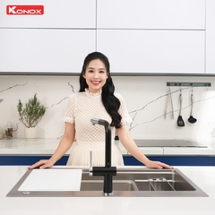 Chậu rửa Konox KN8751TS Dekor (Bề mặt hạt chống xước)