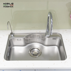 Chậu rửa Nobinox ROSA NN975D (7850 bề mặt vân siêu mịn)