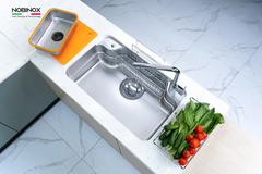 Chậu rửa Nobinox TASA NX8050 (8050 vân linen plus)