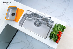 Chậu rửa Nobinox TASA NX8050 (8050 vân linen plus)