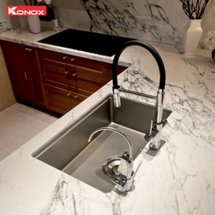 Chậu rửa Konox Tari 7648SR (Bề mặt hạt chống xước siêu mịn)