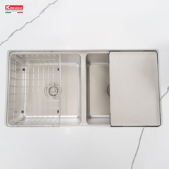 Chậu rửa Konox KN8646DU Dekor (Bề mặt hạt chống xước)