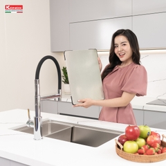 Chậu rửa Konox KN8646DU Dekor (Bề mặt hạt chống xước)