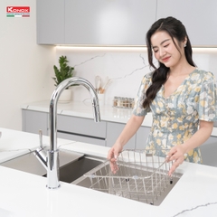 Chậu rửa Konox KN8646DU Dekor (Bề mặt hạt chống xước)