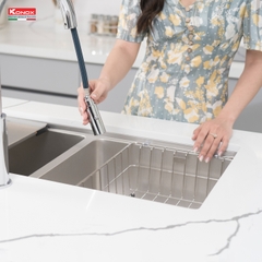 Chậu rửa Konox KN8646DU Dekor (Bề mặt hạt chống xước)