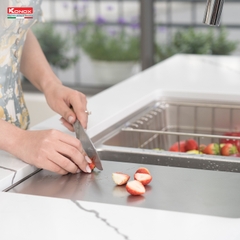 Chậu rửa Konox KN8646DU Dekor (Bề mặt hạt chống xước)