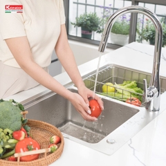 Chậu rửa Konox KN8651TD Dekor (Bề mặt hạt chống xước)