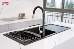 Chậu rửa Konox Livello Smart 1160 - Black (Chậu đá Granite)