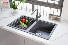 Chậu rửa Konox Phoenix Smart 860 Grey (Chậu đá Granite)