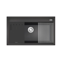 Chậu rửa Konox Terra 860S Black (Chậu đá Granite)