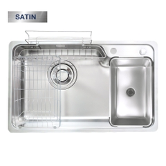 Chậu rửa Kluger KH8050ST Plus (bề mặt Satin) (Tặng vòi rửa Kluger)