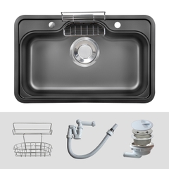 Chậu rửa Kluger KT8050FB Basic (Tặng vòi rửa Kluger)