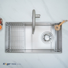 Chậu rửa Kluger KY8045ST Plus (Bề mặt Satin) (Tặng vòi rửa Kluger)